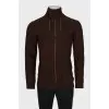 Men's knitted sweater brown