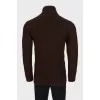 Men's knitted sweater brown
