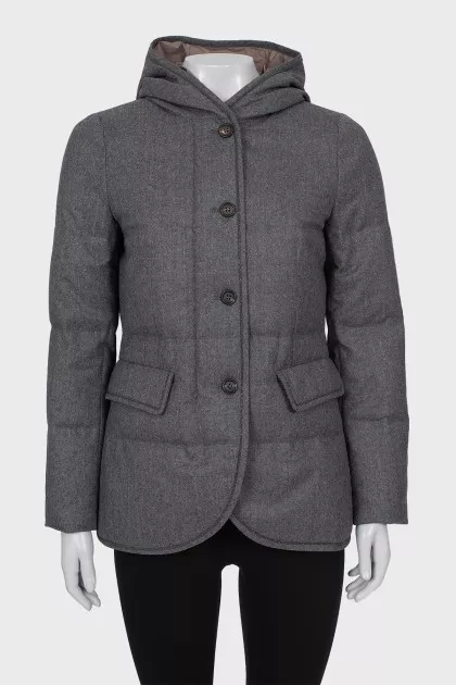 Gray wool jacket