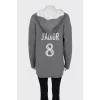 Cashmere sweater with hood