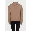 Cashmere sweater with buttons