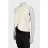 Vest with raw edge