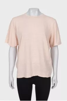 Beige loose fit t-shirt