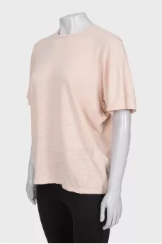 Beige loose fit t-shirt