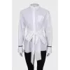 Blouse with a cutout on the back