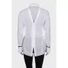 Blouse with a cutout on the back