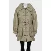 Parka with patch pockets