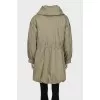 Parka with patch pockets