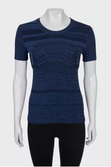 Ribbed Fitted T-Shirt