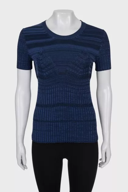 Ribbed Fitted T-Shirt