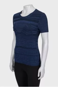Ribbed Fitted T-Shirt
