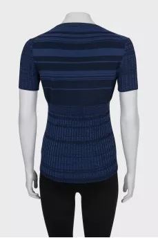 Ribbed Fitted T-Shirt