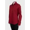 Fitted red shirt
