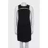 Black A-line dress with tag