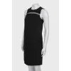 Black A-line dress with tag