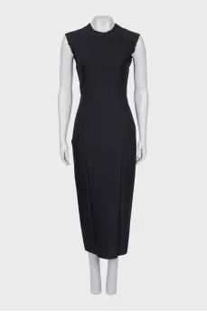 Платье-футляр с необработанными краями