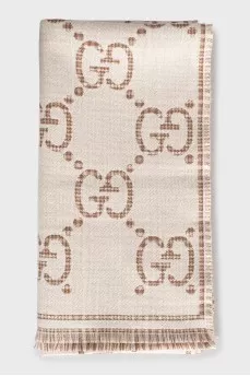 Scarf with lurex threads with tag