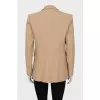 Fitted jacket with tag