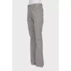 Checkered flared trousers
