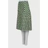 Flared skirt with zipper