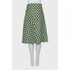 Flared skirt with zipper