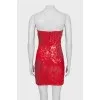 Bustier dress decorated with sequins