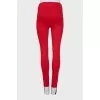 Red leggings with stirrups