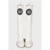White high heel boots