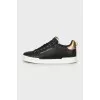 Leather sneakers Portofino black