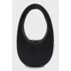 Mini leather bag with tag