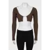 Ribbed fitted top