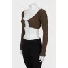Ribbed fitted top