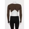 Ribbed fitted top