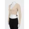 Beige fitted top