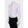 Cropped linen blouse