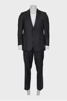 Men's grey wool suit