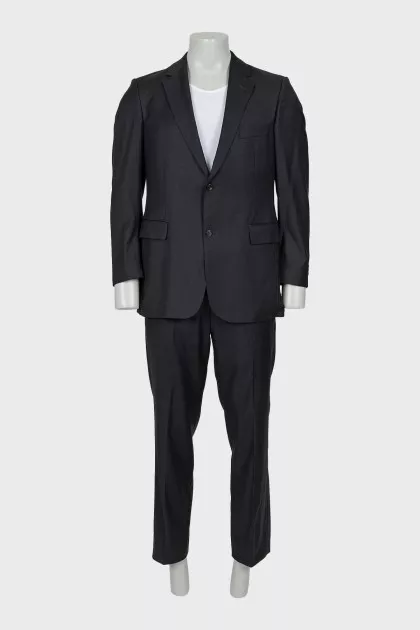 Men's grey wool suit