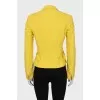Yellow jacket with zipper