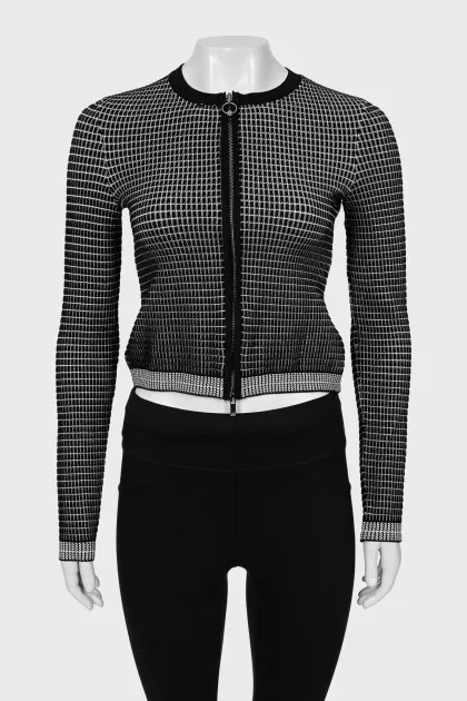 Cardigan with zip