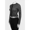 Cardigan with zip