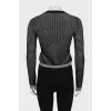Cardigan with zip