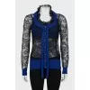 Lace top and cardigan set