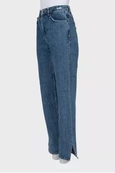 Сині джинси wide leg fit