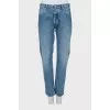 Men's blue straight fit jeans
