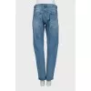 Men's blue straight fit jeans