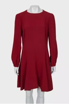 Straight dress in red