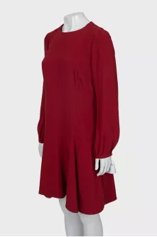 Straight dress in red