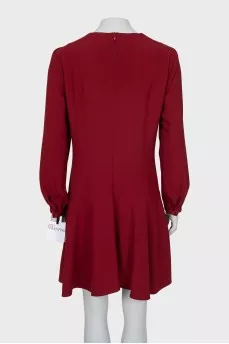 Straight dress in red