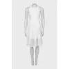 White dress with mesh bottom