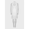 White dress with mesh bottom